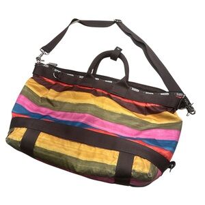 Leaportsac Lexi Jaipur Stripe Travel Bag Crossbody